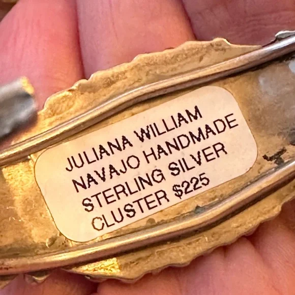 Sold 🌸 Native turquoise, sterling, silver cuff - Picture 2 of 8